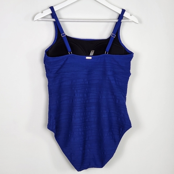 Lands' End V3403 One-Piece Navy Blue Padded Swimsuit Size 10 - Picture 9 of 11